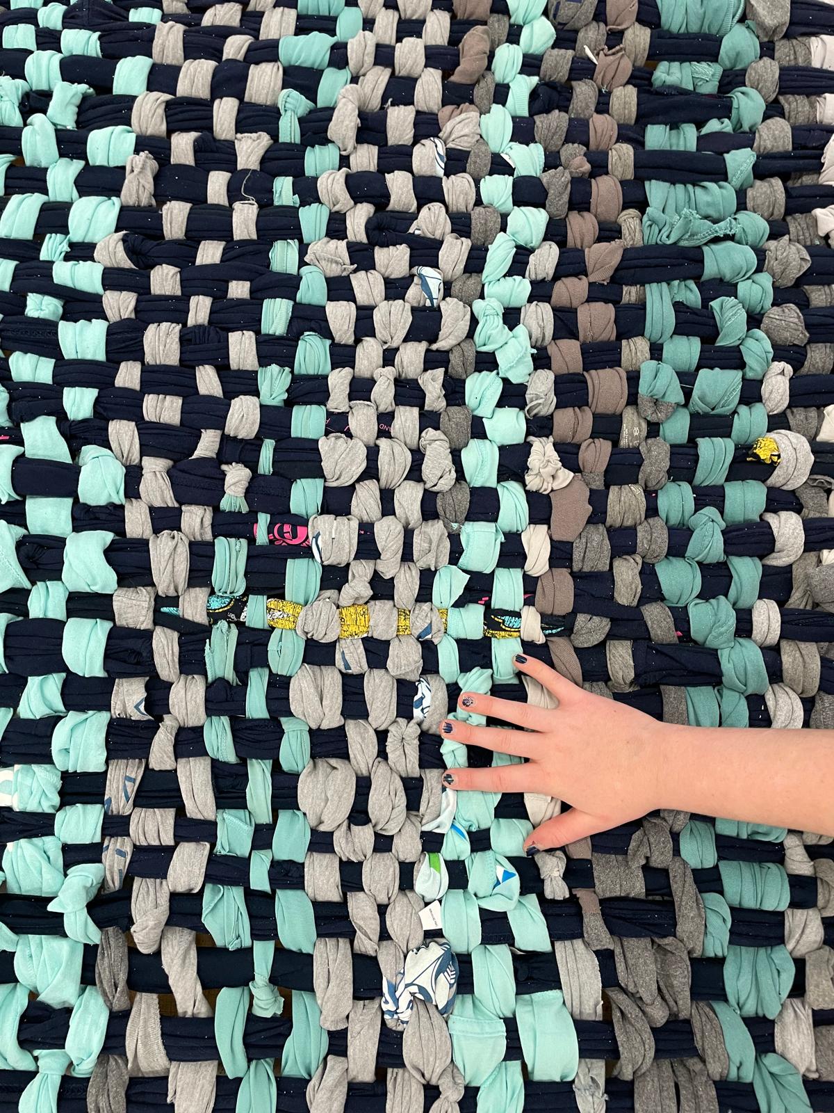 Upcycled textile panel